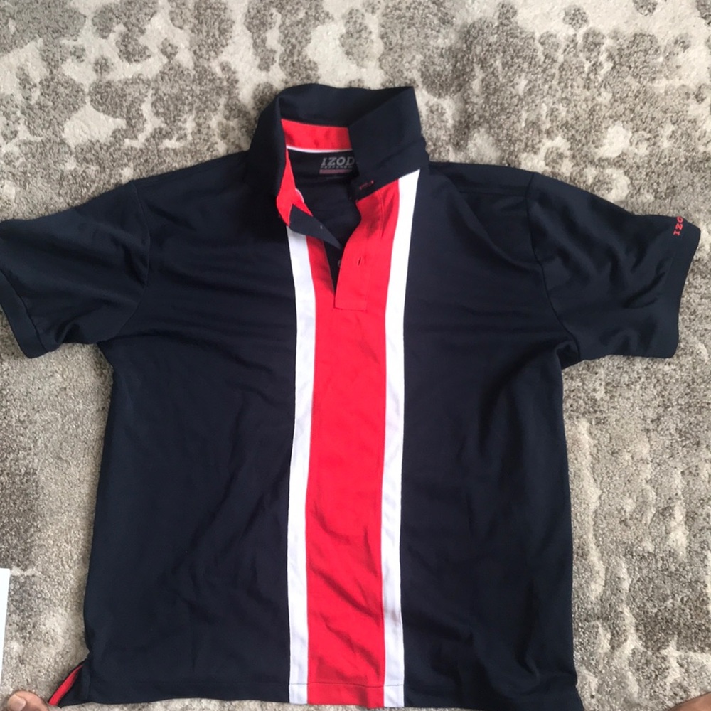 Izod mid stripe polo shirt